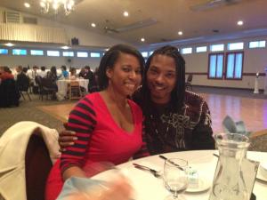 At a friend's wedding in 2014.