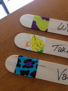 Washi tape makes doing chores cool.